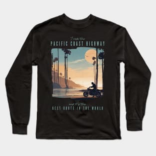 The Pacific Coast Highway - best motorcycle route in the world Long Sleeve T-Shirt